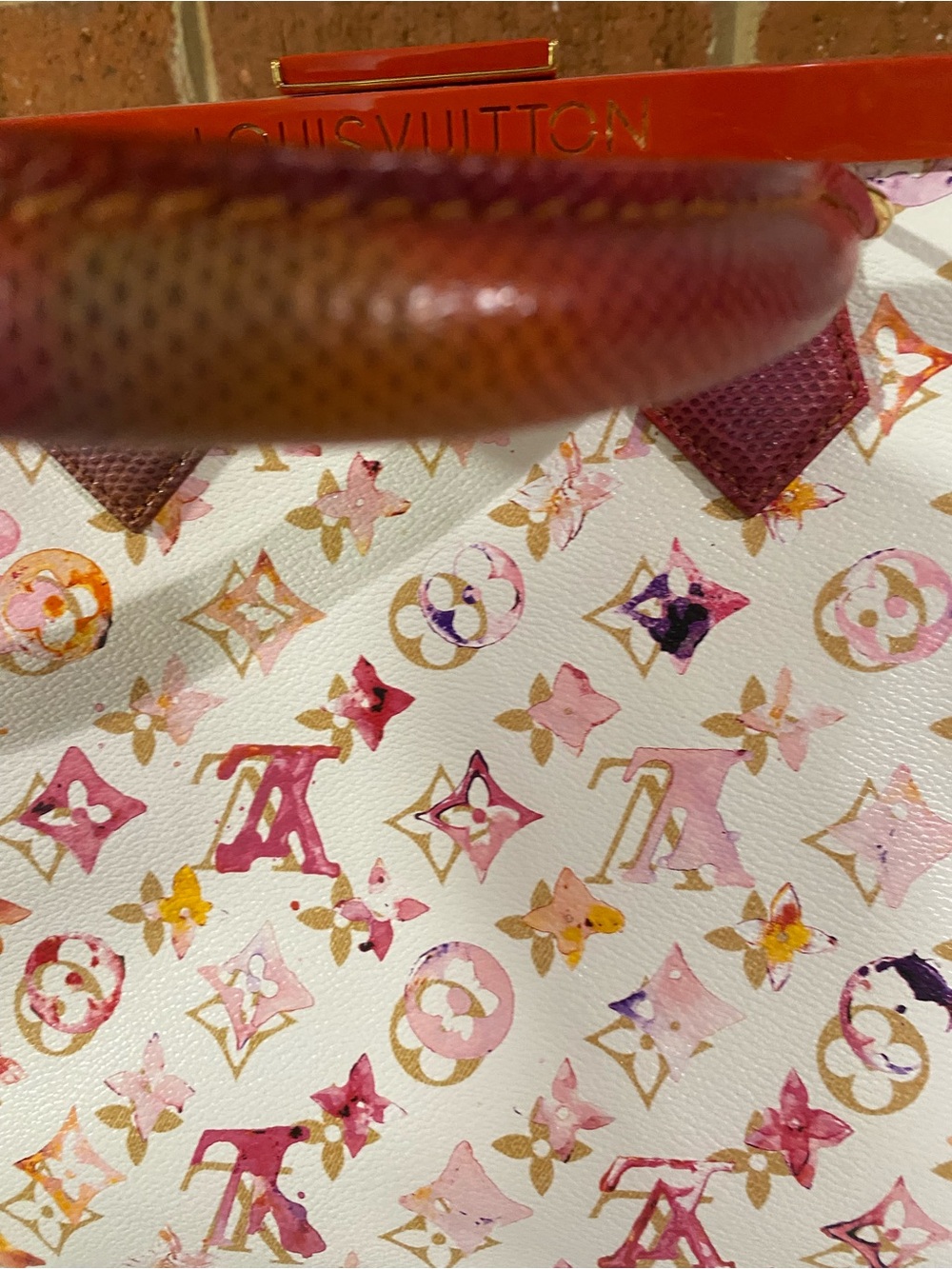Louis Vuitton Watercolor Aquarelle Frame Speedy White - Picture 9 of 16